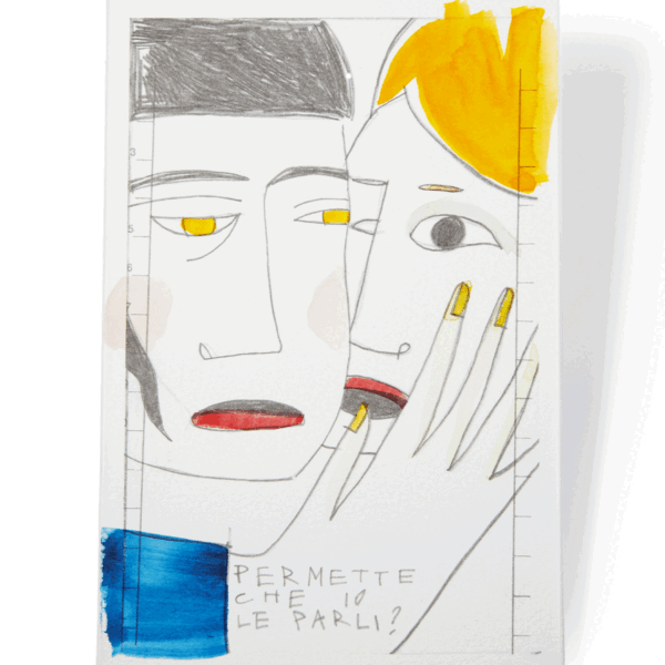 16 carte dipinte a mano Del Baciarsy