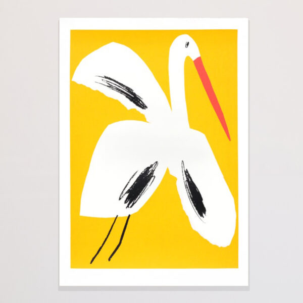 Atelier Bingo, Oiseau su fond jaune