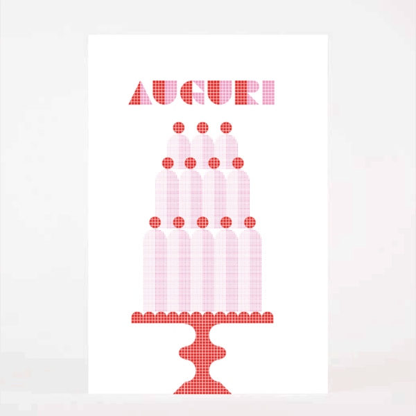 Biglietto d'auguri - Torta