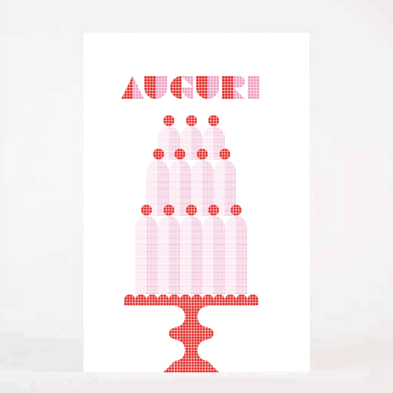 Biglietto d'auguri - Torta