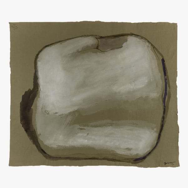 Tempera su carta verde